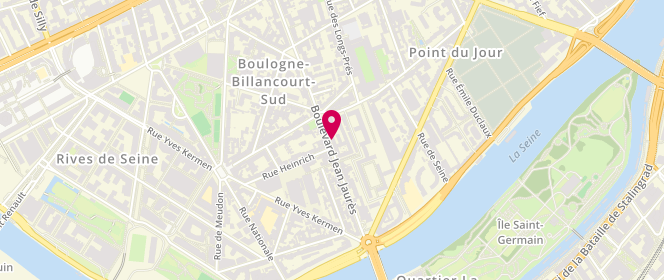Plan de Boulangerie Issra la Craquante, 247 Boulevard Jean Jaurès, 92100 Boulogne-Billancourt