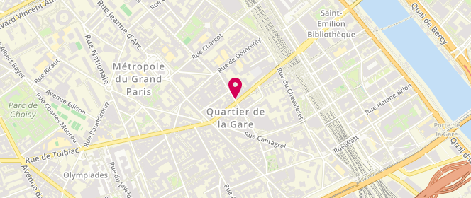 Plan de La Petite Gaia, 32 Rue de Tolbiac, 75013 Paris
