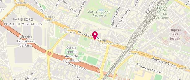 Plan de L'Etoile du Matin, 86 Boulevard Lefebvre, 75015 Paris