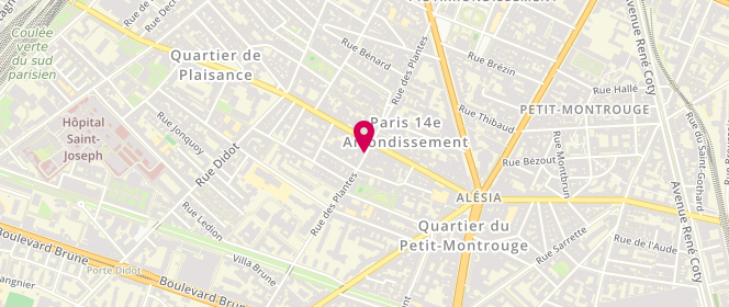 Plan de Maison Largesse, 44 Rue des Plantes, 75014 Paris