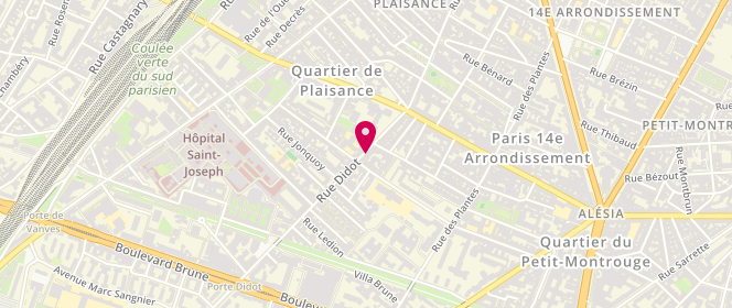 Plan de Mie Dorée, 81 Rue Didot, 75014 Paris