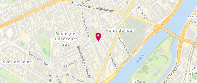 Plan de Au Délices de Boulogne, Rue du Point du Jour, 92100 Boulogne-Billancourt