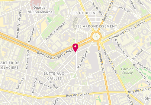 Plan de Banette, 6 Rue du Moulin des Prés, 75013 Paris