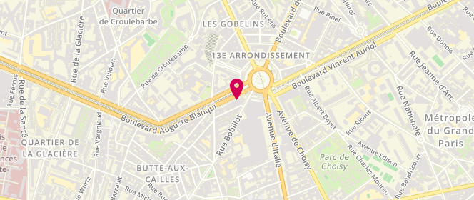 Plan de Boulangerie Pâtisserie de la Place, 7 Boulevard Auguste Blanqui, 75013 Paris