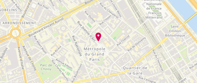 Plan de Naili, 42 Rue Jeanne d'Arc, 75013 Paris