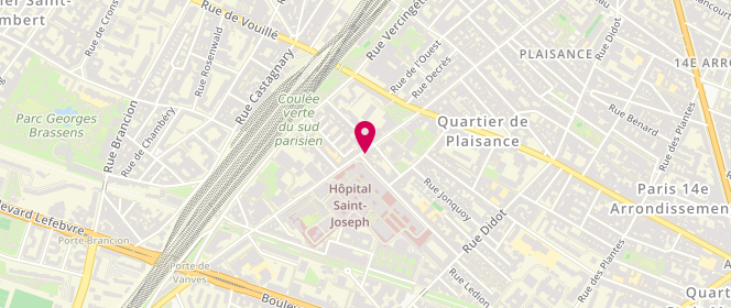 Plan de Amelie et Nicolas, 161 Rue Raymond Losserand, 75014 Paris