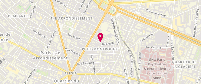 Plan de Le Péché de Gourmandise, 6 Rue Sophie Germain, 75014 Paris