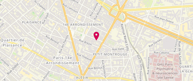 Plan de Le temps et le pain, 7 Rue Mouton-Duvernet, 75014 Paris