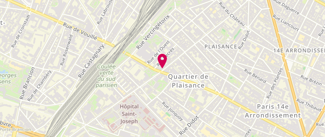 Plan de Le Pain des Lys, 122 Rue Raymond Losserand, 75014 Paris