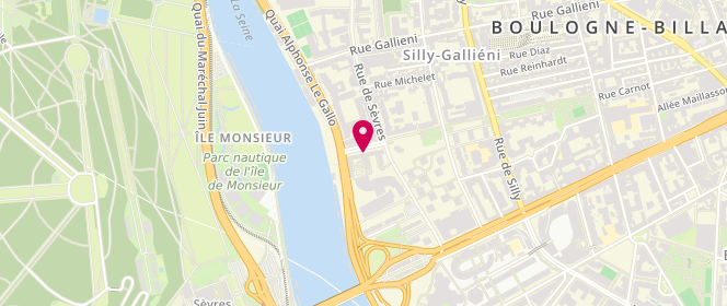 Plan de La Baguette dorée, 3 avenue du Maréchal Juin, 92100 Boulogne-Billancourt