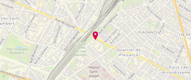 Plan de Boulangerie plaisance, 237 Rue d'Alésia, 75014 Paris