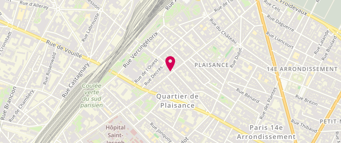 Plan de La Fournée d'Augustine, 96 Rue Raymond Losserand, 75014 Paris