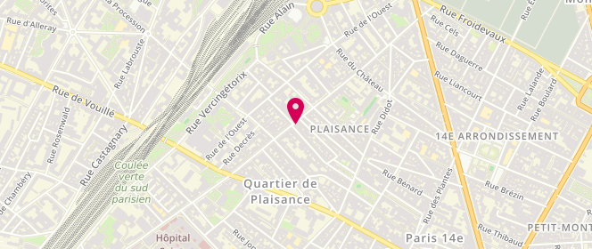 Plan de Le Grenier à Pain, 93 Rue Raymond Losserand, 75014 Paris