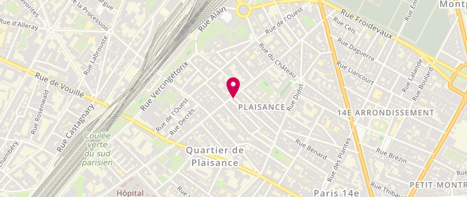 Plan de Land & Monkeys, 85 Rue Raymond Losserand, 75014 Paris