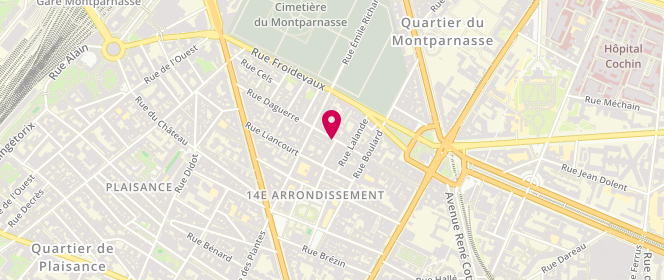 Plan de No Pain No Gain, 43 Rue Daguerre, 75014 Paris