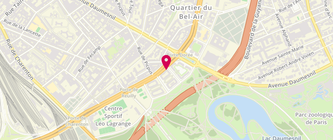 Plan de Le Flamand Rose, 98 Boulevard Poniatowski, 75012 Paris