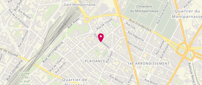 Plan de Pâtisserie Boulangerie La Petite Alsacienne, 45 Rue Raymond Losserand, 75014 Paris