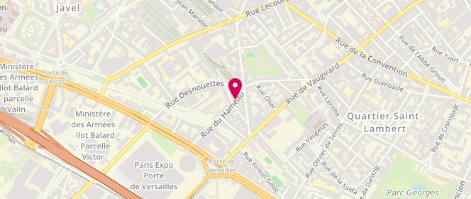 Plan de Les Sept Epis, 10 Rue du Hameau, 75015 Paris
