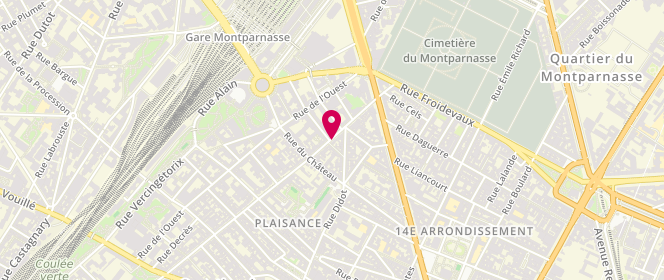 Plan de Aux Fruits d'Eden, 31 Rue Raymond Losserand, 75014 Paris