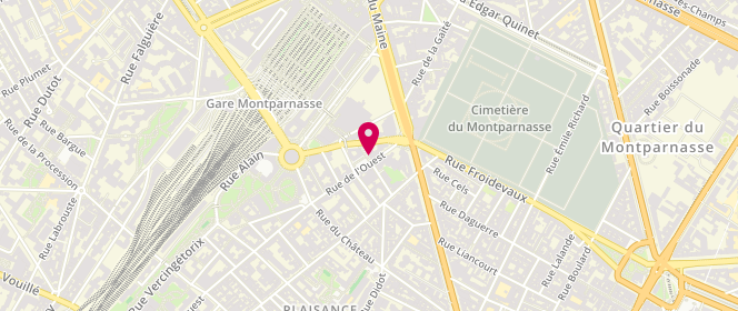 Plan de Un Pain à Part, 4 Place Constantin Brancusi, 75014 Paris