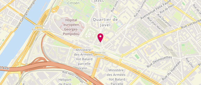 Plan de Maison Lhuillier, 104 Rue Balard, 75015 Paris