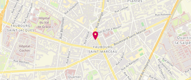 Plan de Ambre Sucre, 10 Bis avenue des Gobelins, 75005 Paris