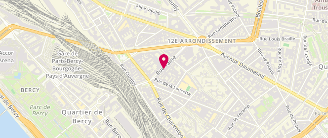 Plan de Au Palais des Pains, 16 Rue Taine, 75012 Paris