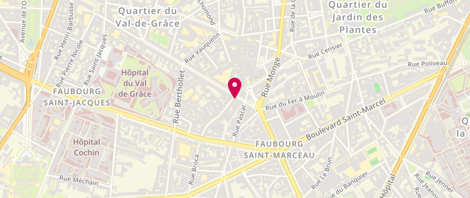 Plan de Boulangerie Benoit, 13 Rue Claude Bernard, 75005 Paris