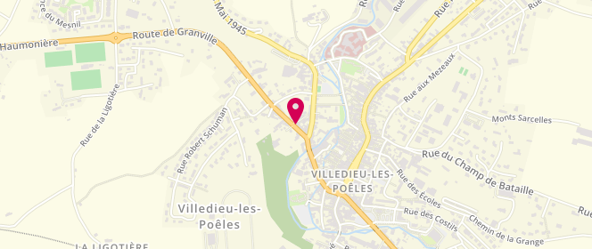 Plan de SARL Ladroue, 18 Rue Jules Tétrel, 50800 Villedieu-les-Poêles-Rouffigny