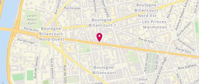 Plan de A.M Boulangerie, 100 Route de la Reine, 92100 Boulogne-Billancourt