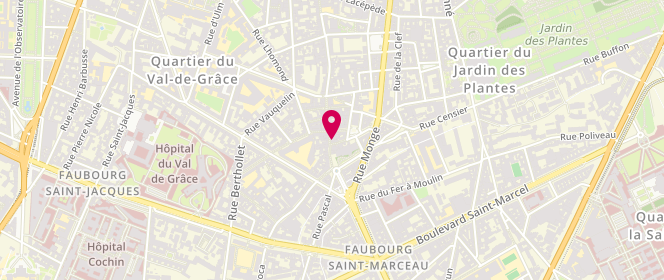 Plan de Le Fournil de Mouffetard, 123 Rue Mouffetard, 75005 Paris
