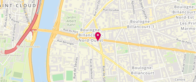 Plan de La Fromentine, 121 Route Reine, 92100 Boulogne-Billancourt