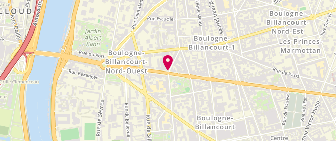 Plan de Le Fournil de Boulogne, 128 Route de la Reine, 92100 Boulogne-Billancourt