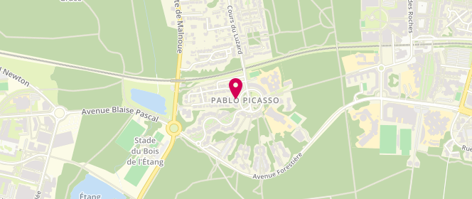 Plan de La champesoise, 26 place Pablo Picasso, 77420 Champs-sur-Marne