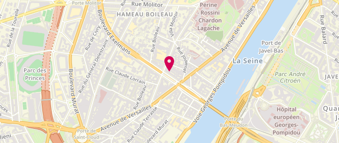 Plan de Aux saveurs d'Exelmans, 34 Boulevard Exelmans, 75016 Paris