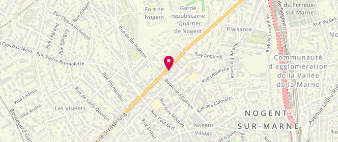 Plan de Le Façonneur, 118 Boulevard de Strasbourg, 94130 Nogent-sur-Marne