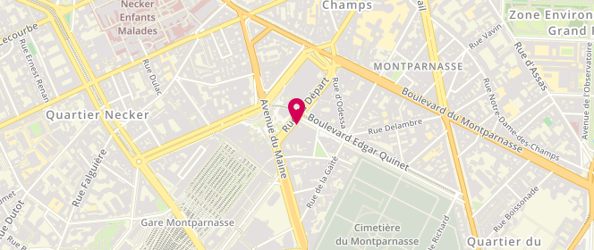 Plan de Eric Kayser, 27 Rue du Départ, 75014 Paris