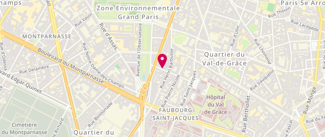 Plan de Boulangerie du Val de Grâce, 18 Rue du Val de Grâce, 75005 Paris