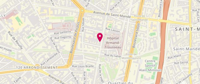 Plan de L'Ecrin Gourmand, 15 avenue du Dr Arnold Netter, 75012 Paris