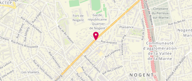 Plan de Aux Délices Gourmands, 126 Boulevard de Strasbourg, 94130 Nogent-sur-Marne