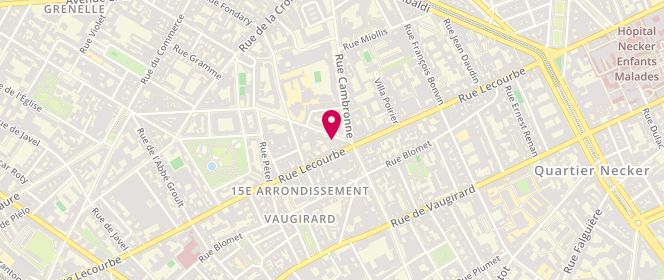 Plan de Boulangerie des Enracinés, 76 Rue Mademoiselle, 75015 Paris