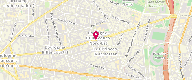 Plan de Patachou, 51 Rue de l'Est, 92100 Boulogne-Billancourt