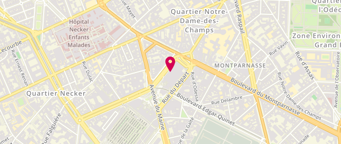 Plan de Brioche Dorée, 11 Rue de l'Arrivée, 75015 Paris
