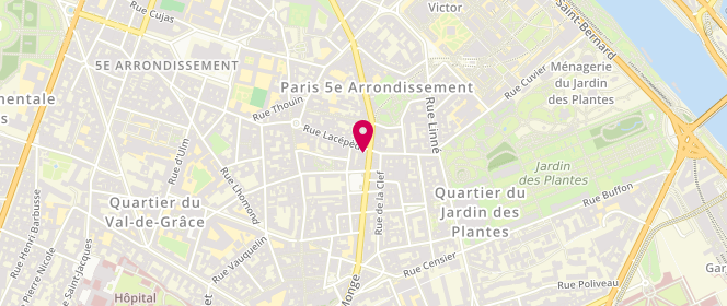 Plan de Boulangerie Pâtisserie Teillet, 66 Rue Monge, 75005 Paris