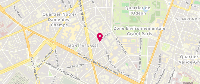 Plan de La Boulangerie Joel, 54 Rue Notre Dame des Champs, 75006 Paris