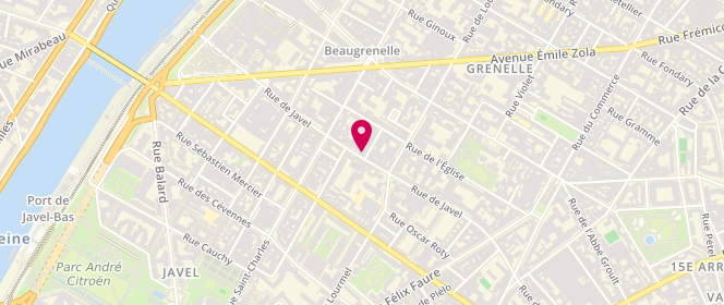 Plan de Boulangerie Paris & CO javel, 93 Rue de Javel, 75015 Paris