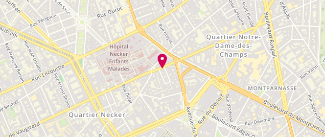Plan de Aux Plaisirs du Palais, 123 Rue de Vaugirard, 75015 Paris