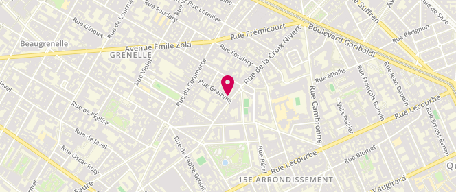 Plan de La Craquante de Nivert, 68 Rue de la Croix Nivert, 75015 Paris