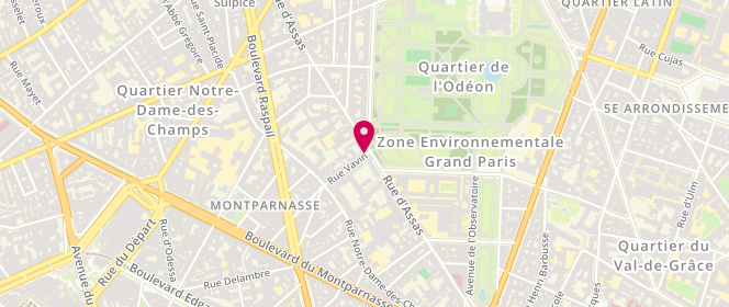 Plan de La Terrasse, 2 Rue Vavin, 75006 Paris