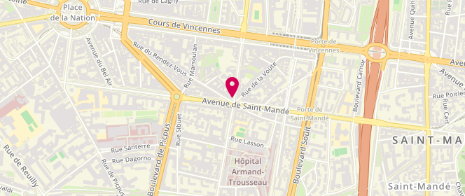 Plan de Brossier et Chantrelle, 57 Avenue du Docteur Arnold Netter, 75012 Paris